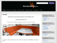 Tablet Screenshot of coussin-bateau.com
